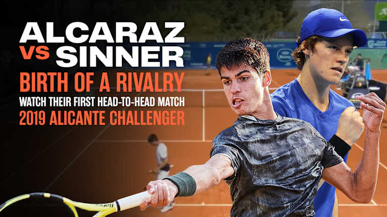 It's true: Carlos and Jannik played each other for the first time in Alicante, Spain. Download the Tennis Channel app to see it in full.