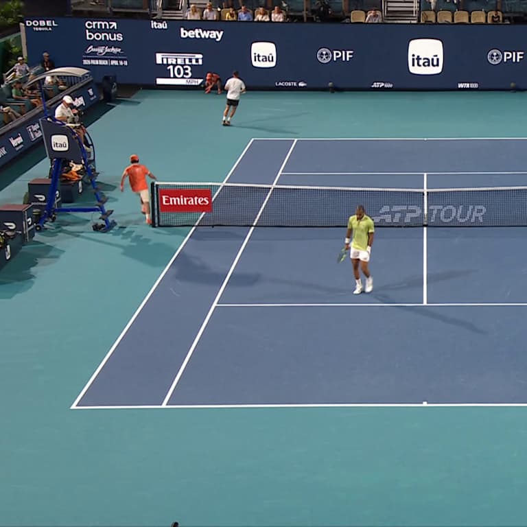 Down 6-2 in third-set tiebreaker, Arthur Fils stuns Tommy Paul | Miami highlights