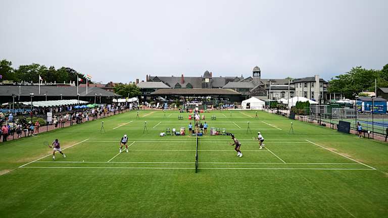 When not for tournament use, Newport's grass courts are open to the public.
